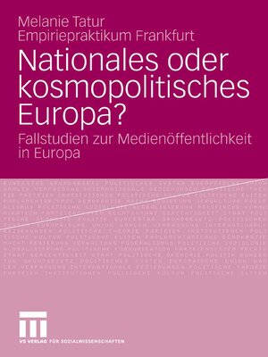 cover image of Nationales oder kosmopolitisches Europa?